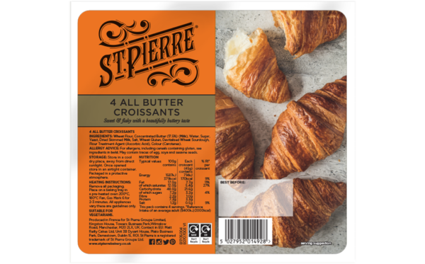 St Pierre All Butter Croissants