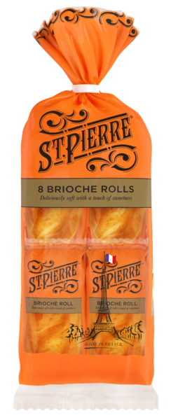 A pack of eight St Pierre Brioche Rolls