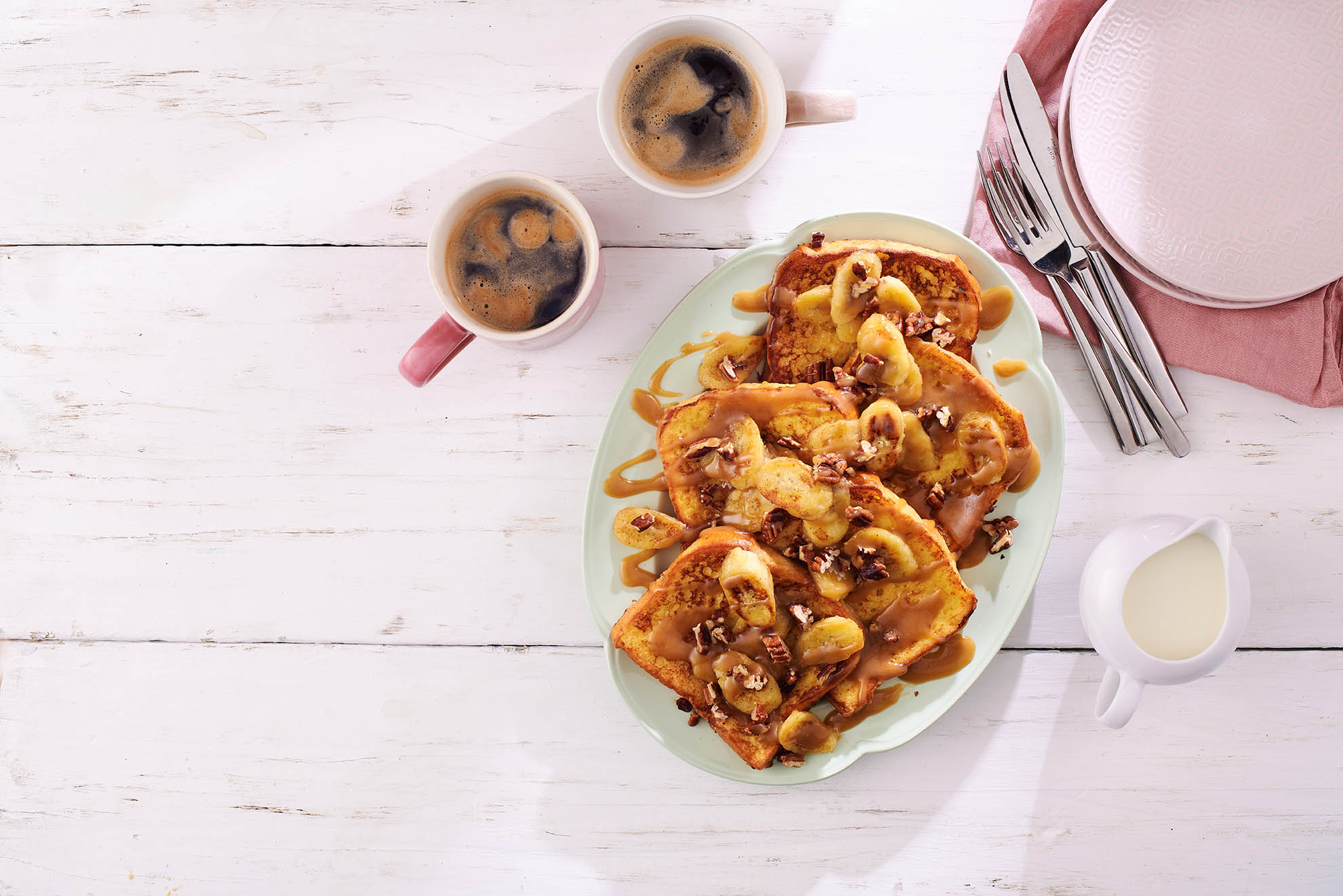 Sweet Brunch French Toast With Bananas & Caramel – St Pierre UK