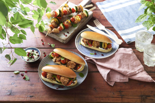 Chicken Kebab Hot Dogs