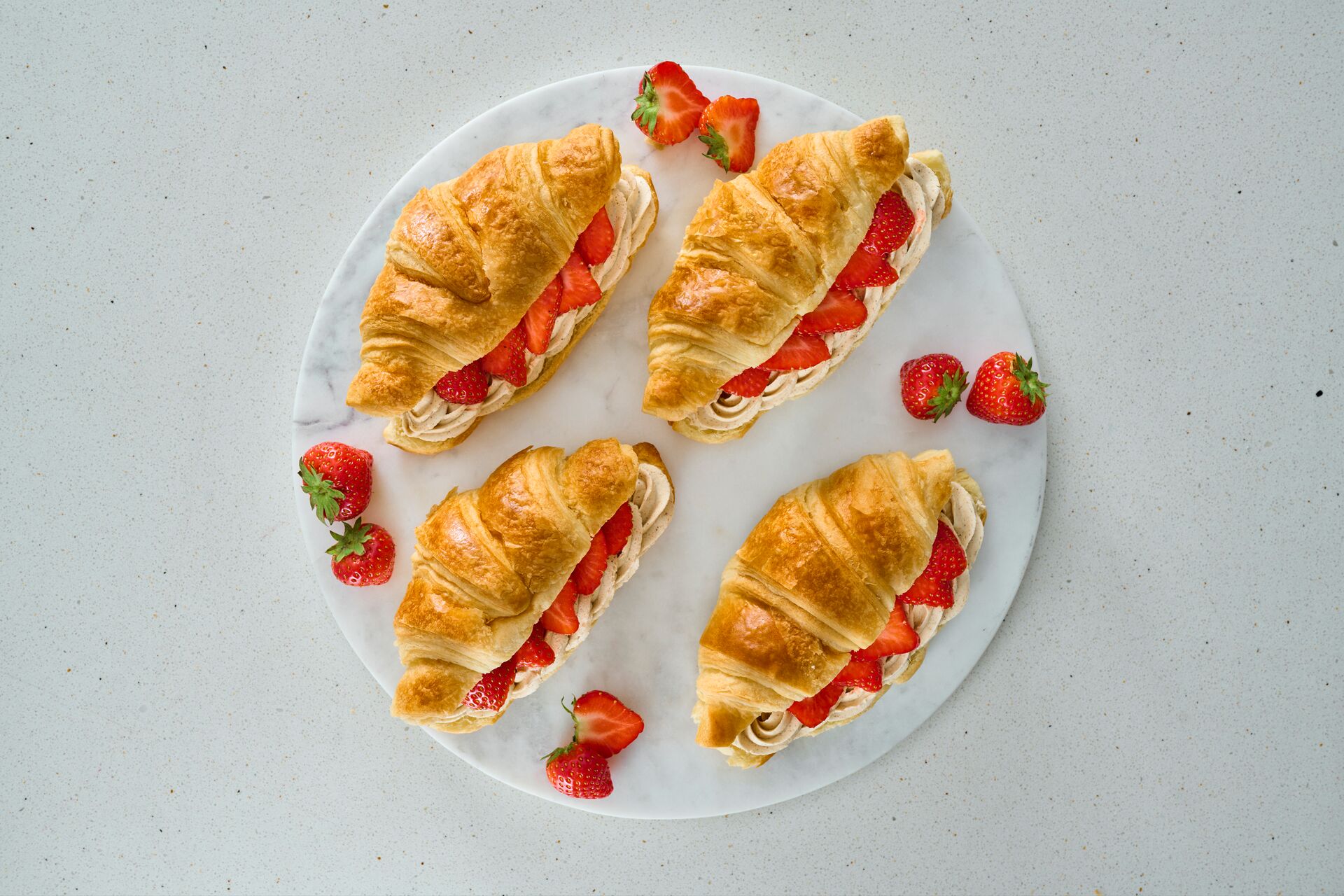 Vegan Strawberries & Cream Croissants – St Pierre UK