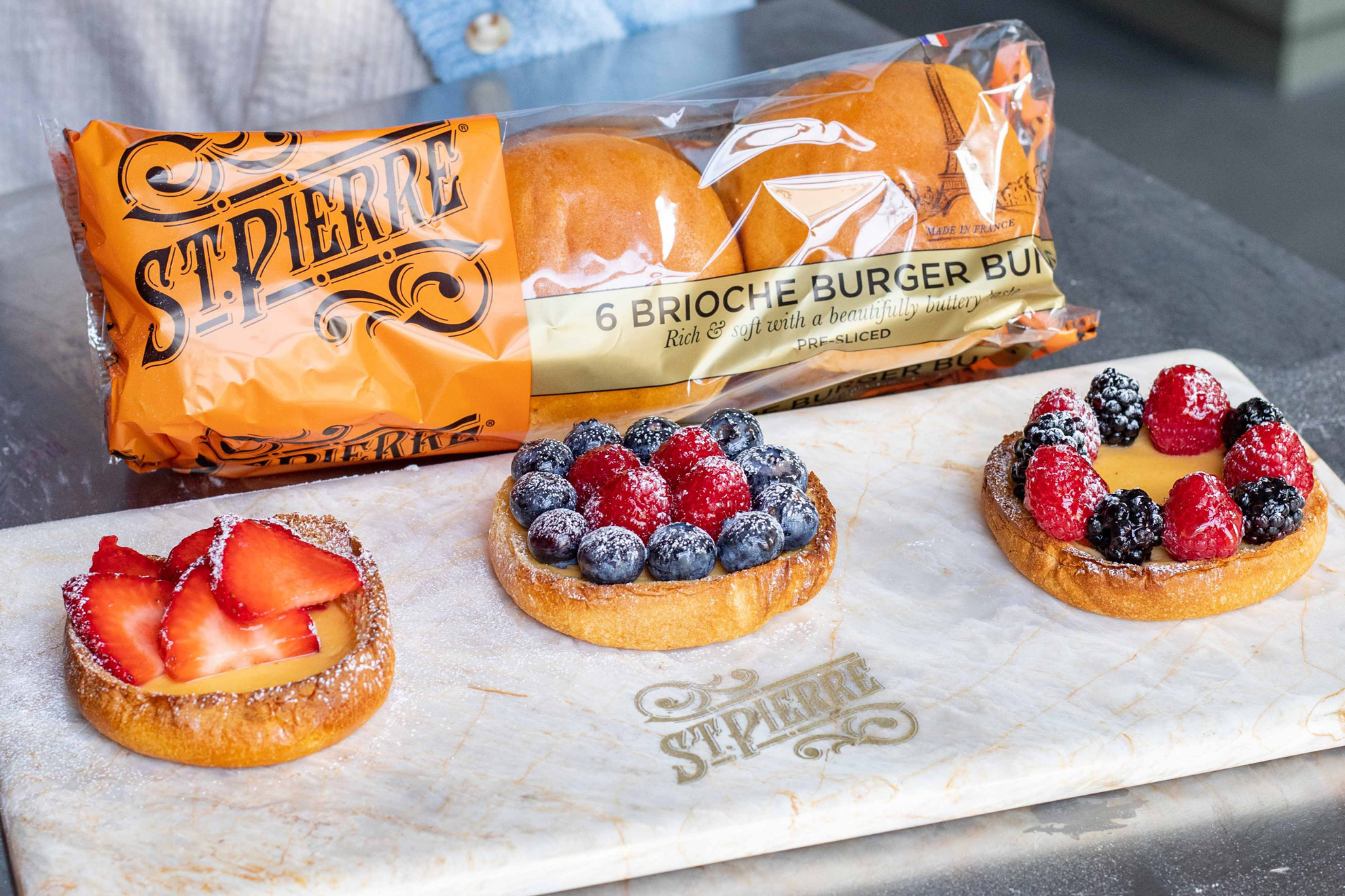 MOB Kitchen Custard ‘Tart’ Buns St Pierre Bakery