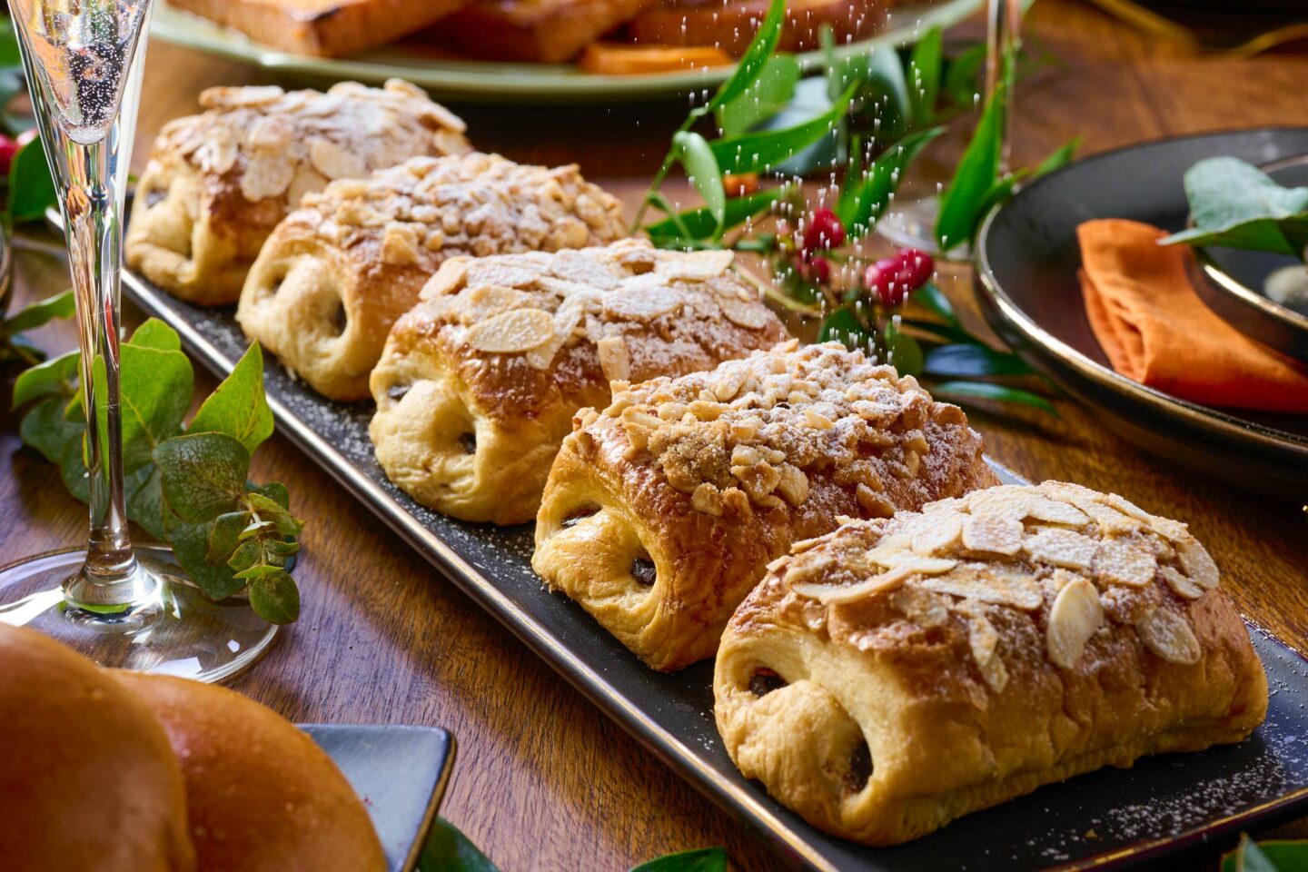 Caramelised Nut Pains Au Chocolat