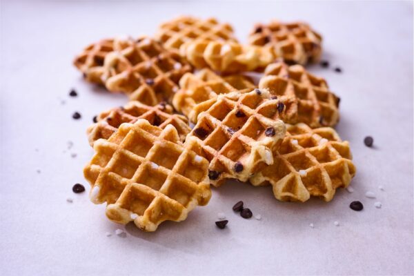 Belgian Waffle With Butter & Chocolate Chips