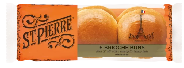 St Pierre 6 Brioche Buns