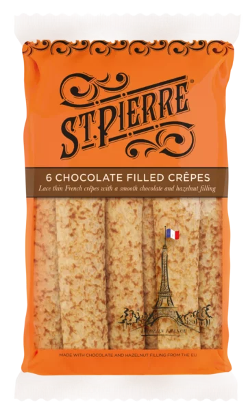 St Pierre 6 Chocolate Filled Crepes (UK)
