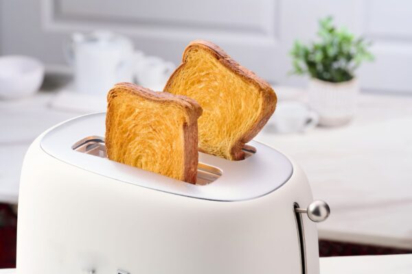 Croissant Loaf Slice in Toaster