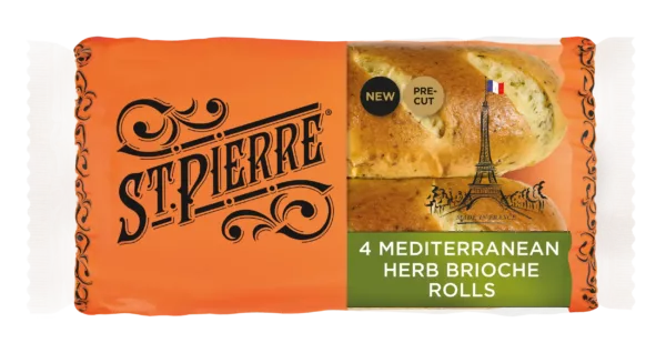 4 Mediterranean Herb Brioche Rolls