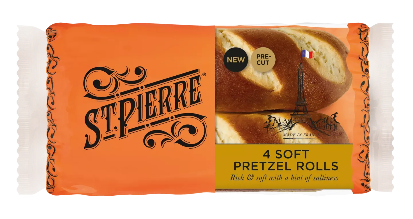 4 Soft Pretzel Rolls