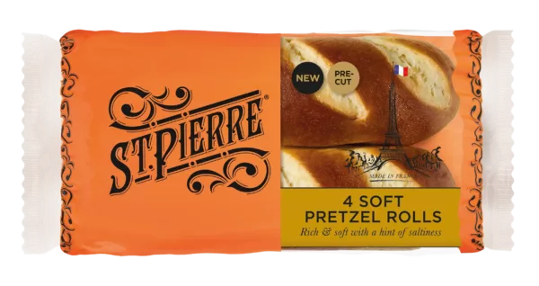4 Soft Pretzel Rolls